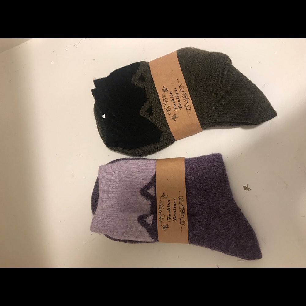 2 Pairs of Cat Socks